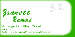 zsanett remai business card